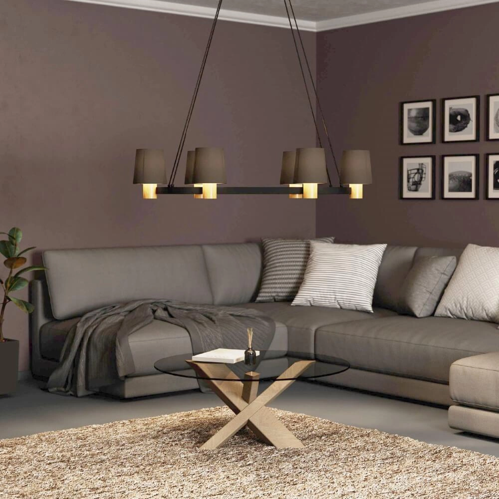 Hängelampe Edale 108x51 cm - mit Brauntönen Eglo 9002759437824