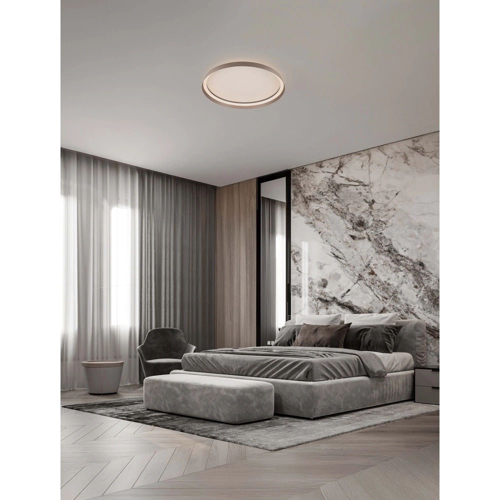 Design-Deckenleuchte Ormi Ø 60cm Champagner Lyora 5212017463159