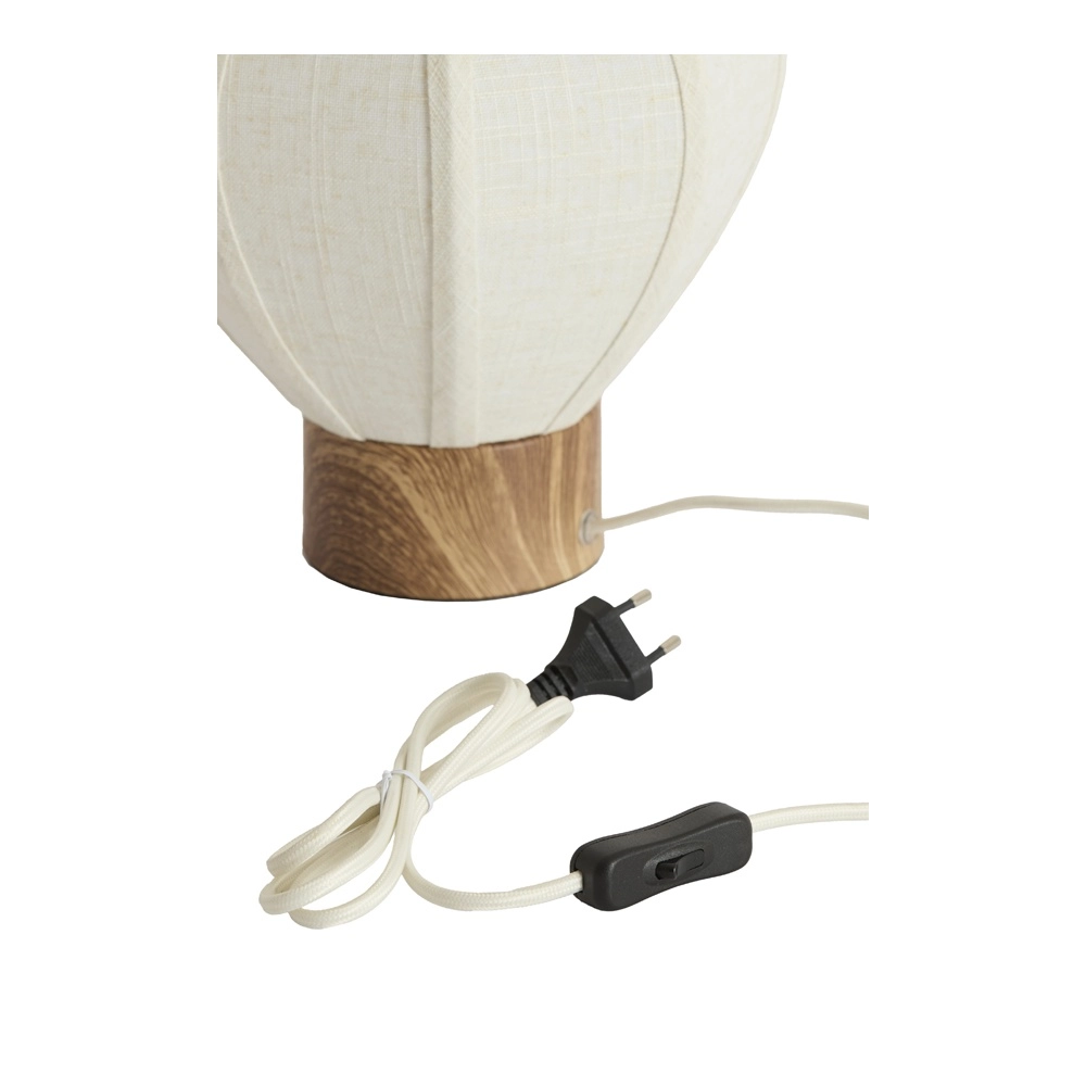 Tischlampe Kyzo Ø 23cm japandi weiß Light & Living 8717807843403
