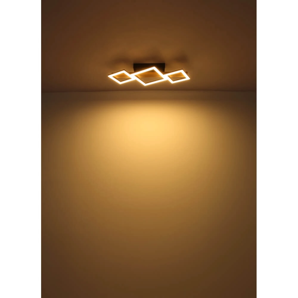 Moderne Deckenleuchte Dustin schwarz 66cm Globo 9007371448104