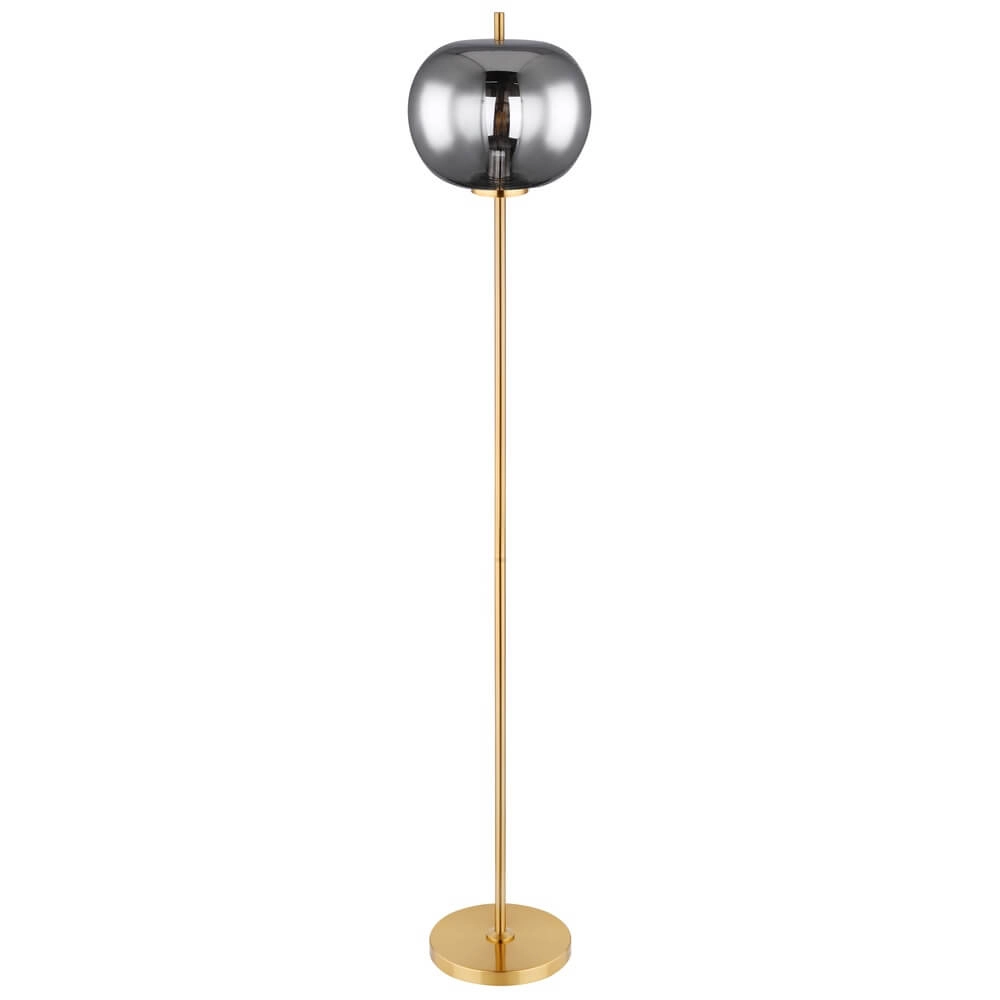 Goldene Stehleuchte Blacky I nur Ø 30cm Globo 9007371422043