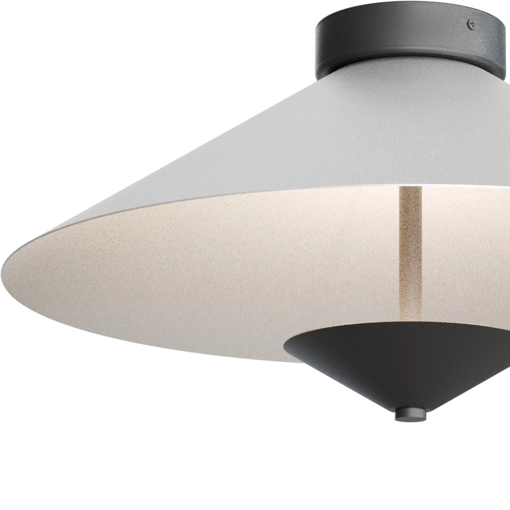 Deckenlampe Ceppo schwarz mit Nickel Ø 45 cm Masterlight 8718121398167
