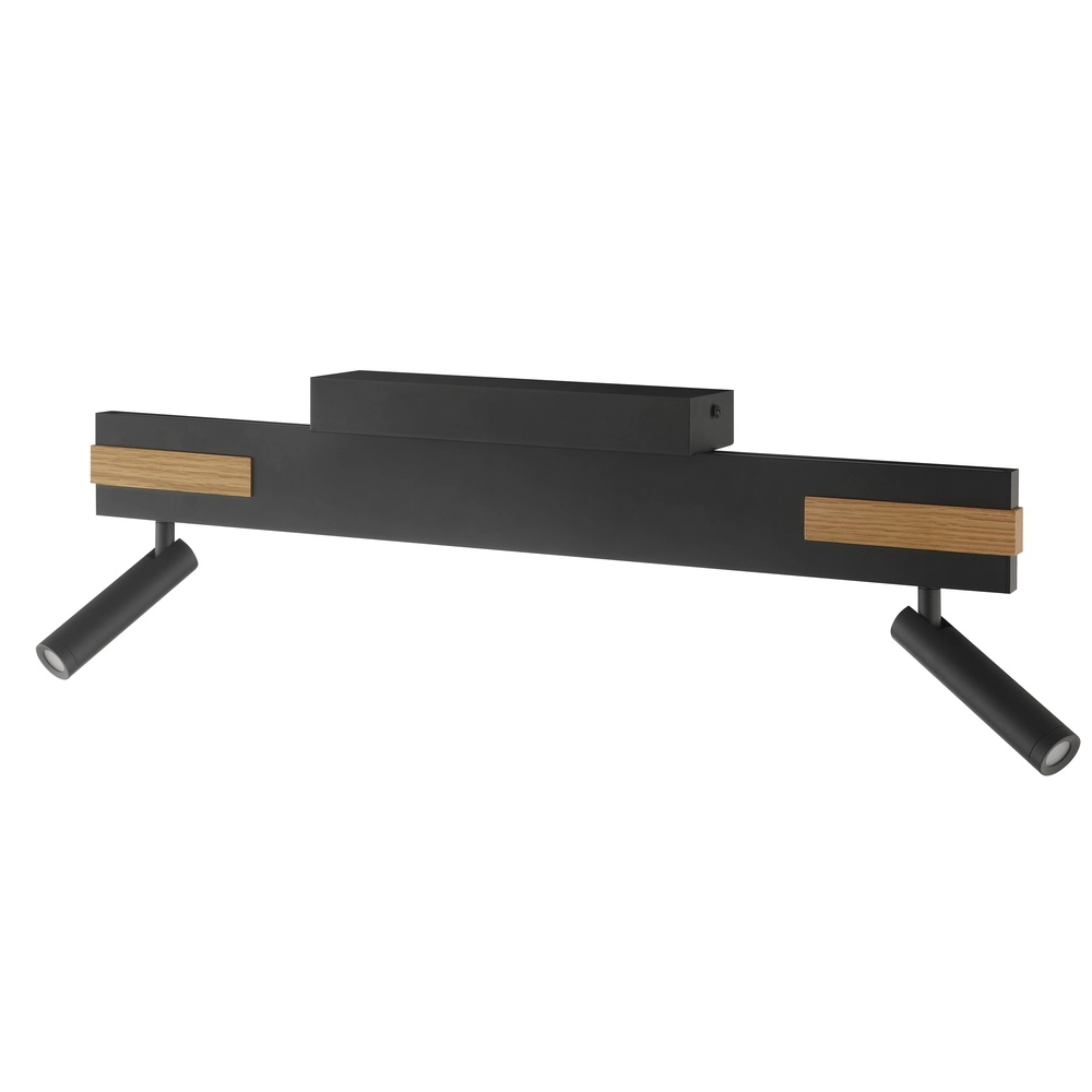 Design-Deckenlampe Streamline Schwarz mit Holz Brilliant 4004353463617