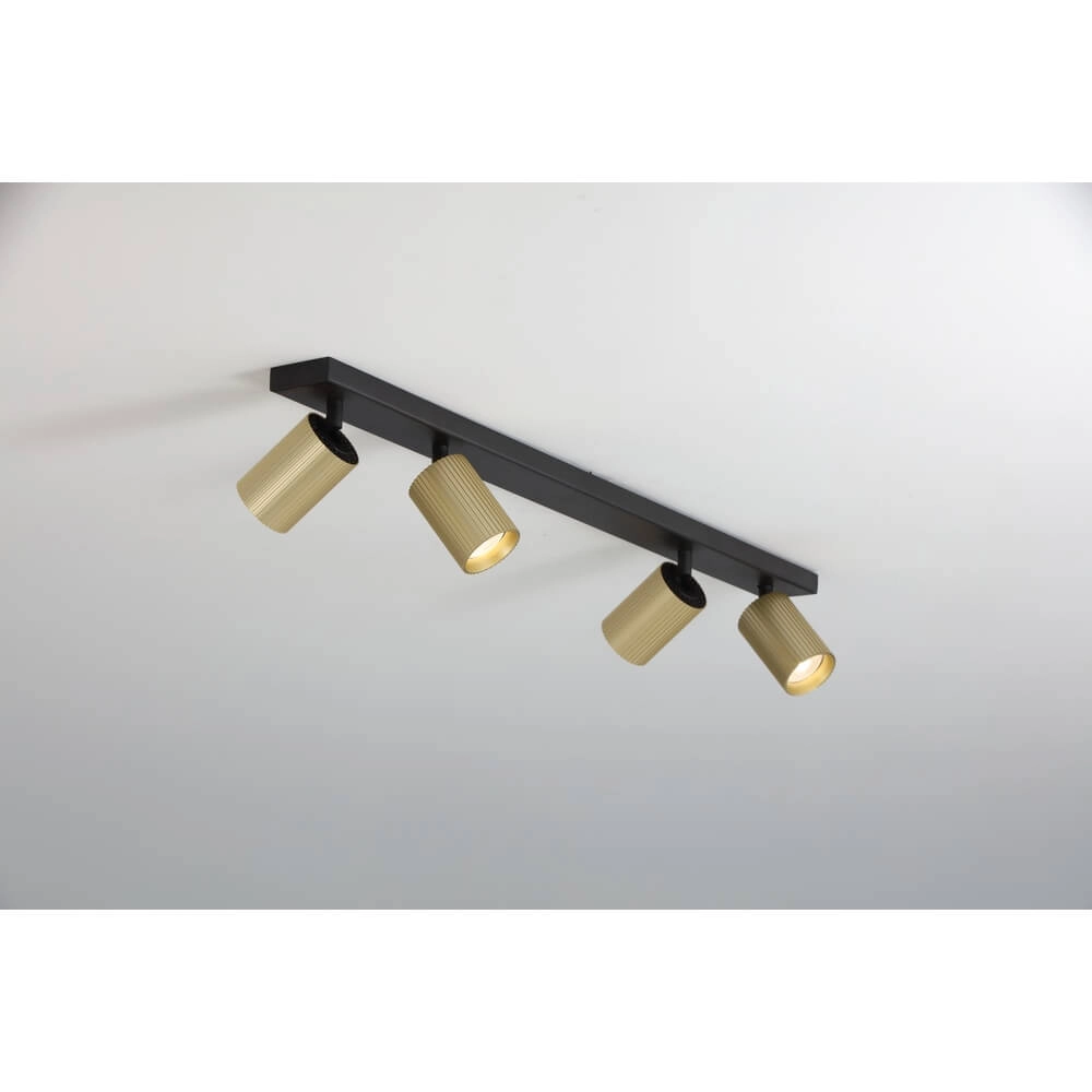 Deckenstrahler Onis 4-flammig - gold mit schwarz Lyora 4255805301890