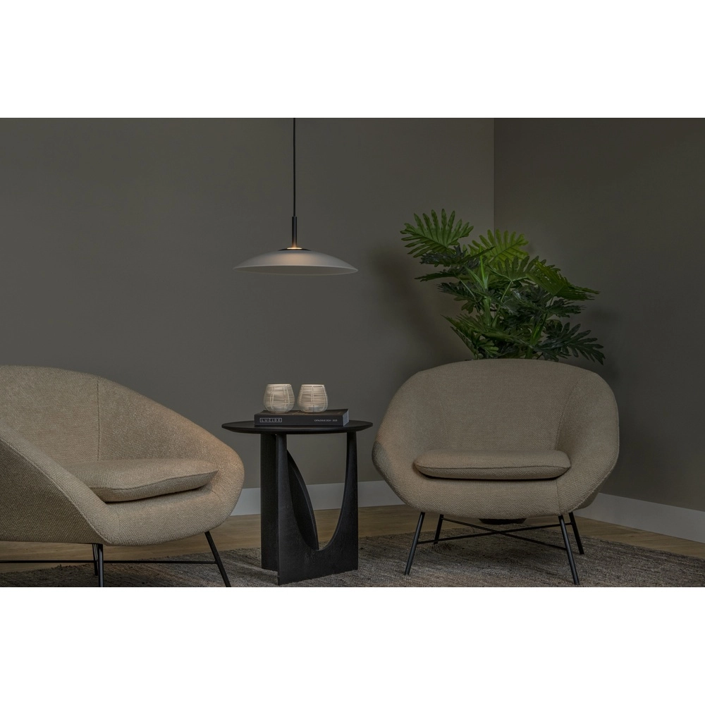 Elegante Pendellampe Menga Ø 40 cm weißes Glas Premium by Lucide 5411212251183
