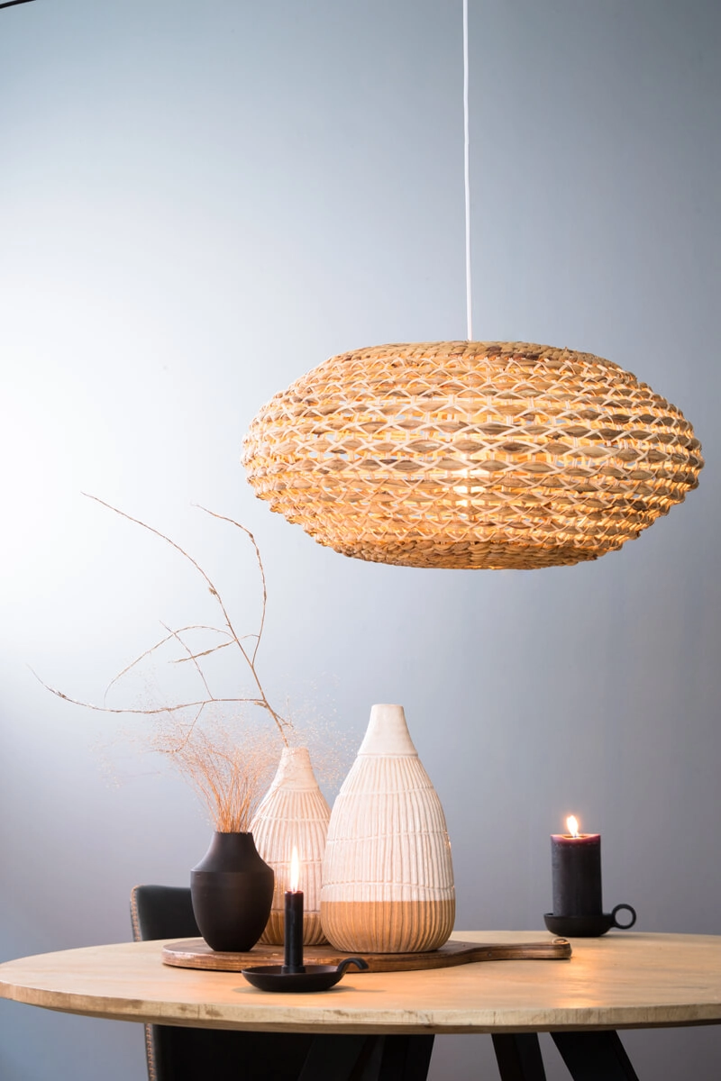 Geflochtene Pendelleuchte Tripoli Ø 42cm Light & Living 8717807301644