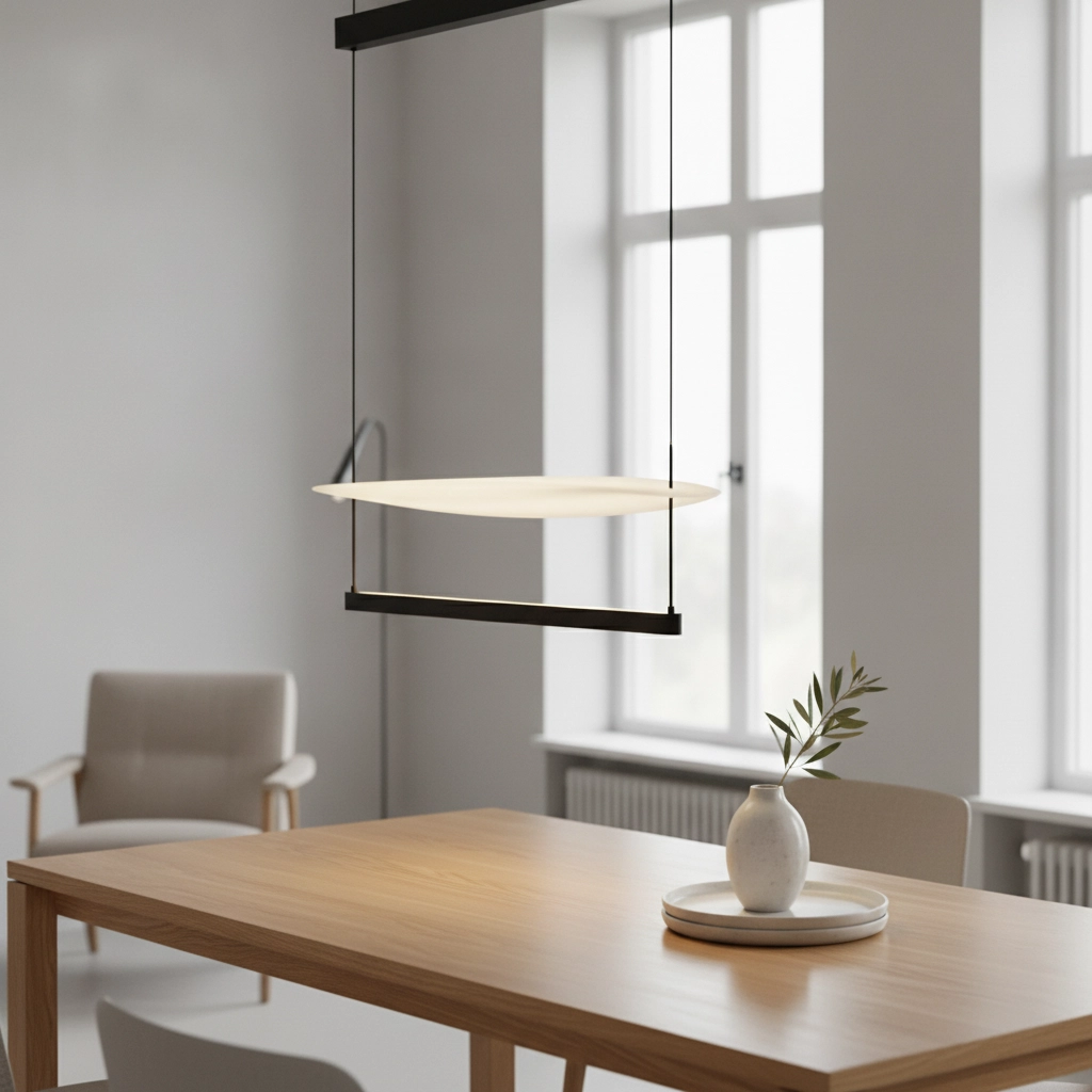 Pendelleuchte Diona Ø 80cm schwarz mit weiß 2700K