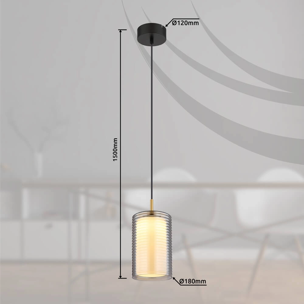 Pendelleuchte Lampigna Einzelzimmer Ø 18cm Globo 9007371458875