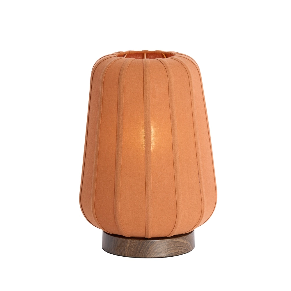 Nachttischlampe Bibury Ø 30cm – Terrakotta-Leinen Light & Living 8717807794248