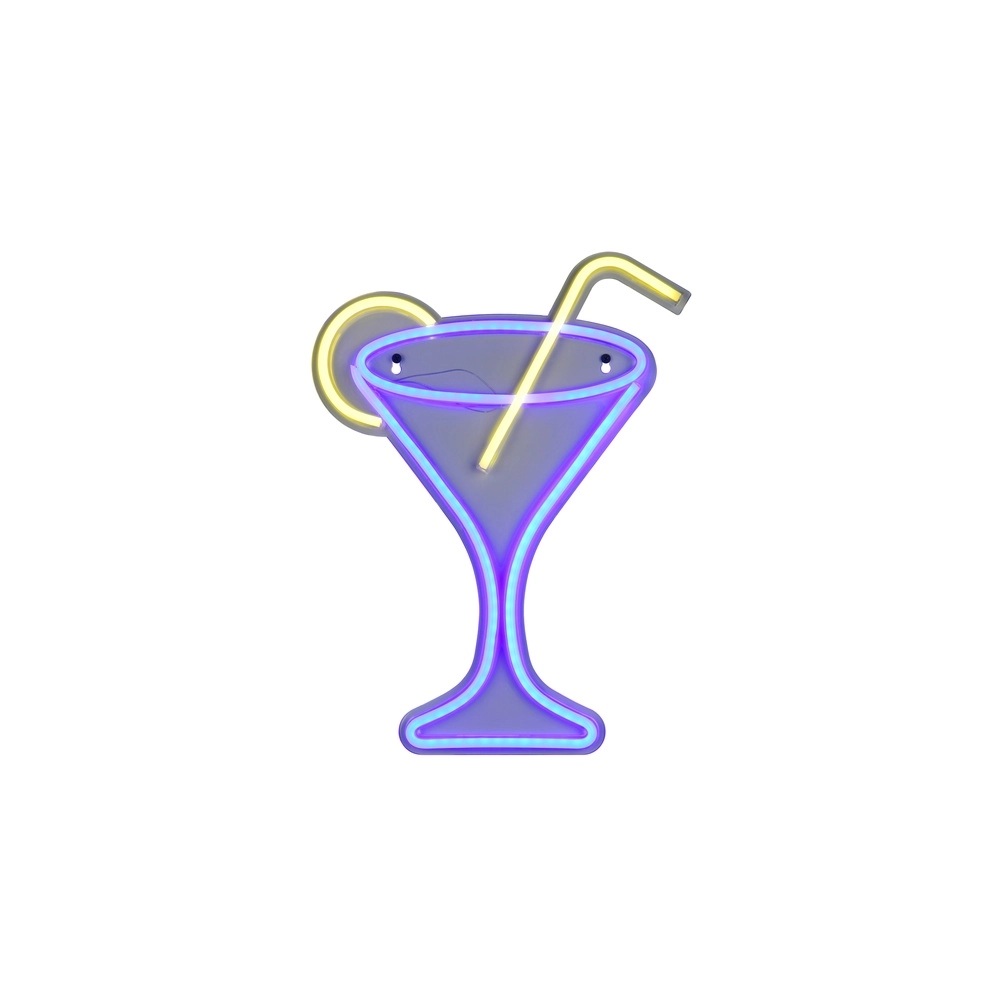 Neon-Wandleuchte Cheers lila Trio 4017807657487