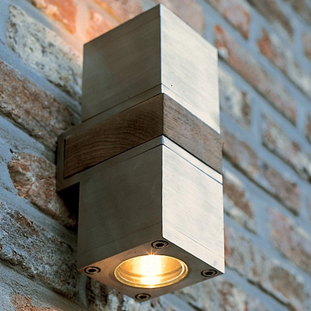 Wandstrahler Q-Bic Teak 20 cm Royal Botania