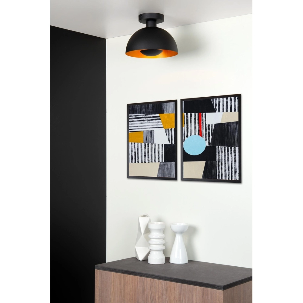 Design-Deckenlampe Siemon Schwarz Lucide 5411212451705