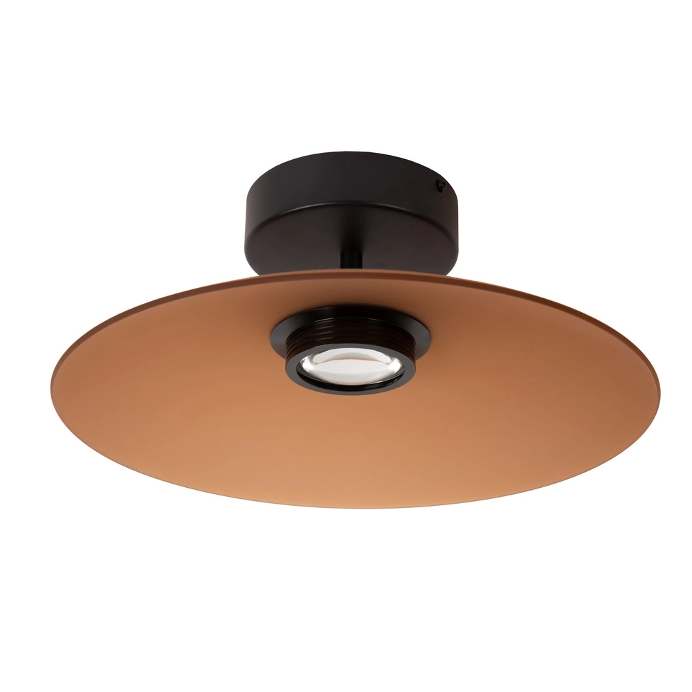 Elegante Deckenlampe Menga Ø 40cm Bernsteinglas Premium by Lucide 5411212251220