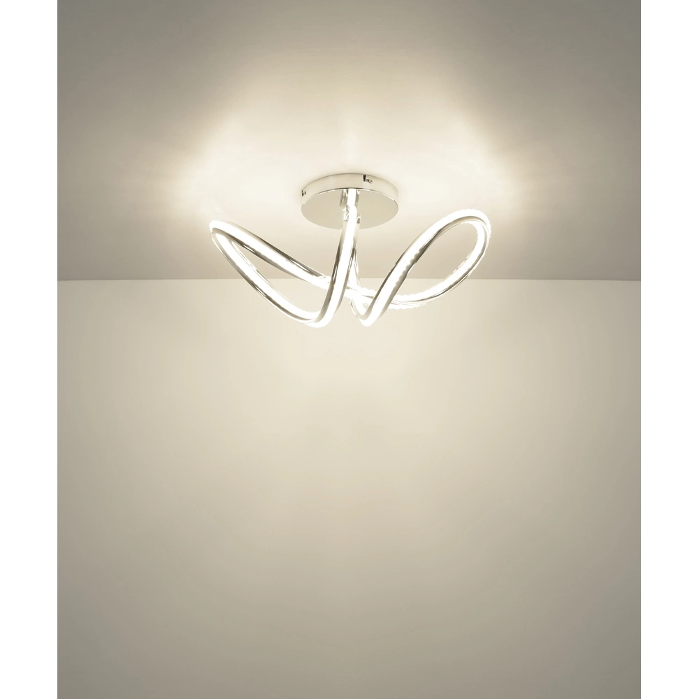 Moderne Deckenlampe Evangeline Chrom Globo 9007371586202