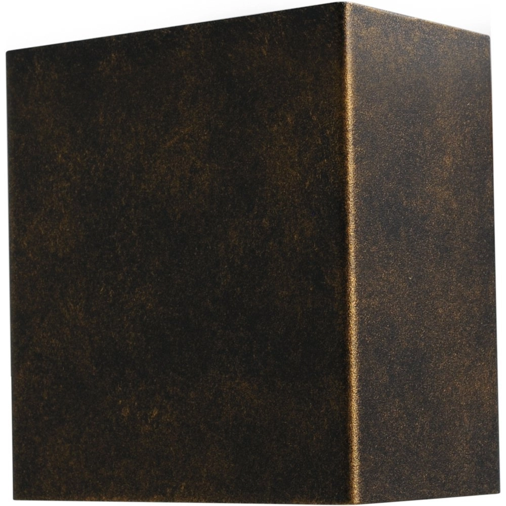 Wandleuchte Up - Down Metallico Schwarzgold geflammt
