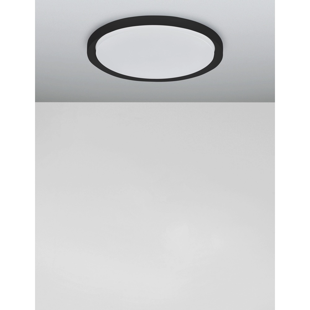Deckenleuchte Troy schwarz Ø 46cm Lyora 5212017425799