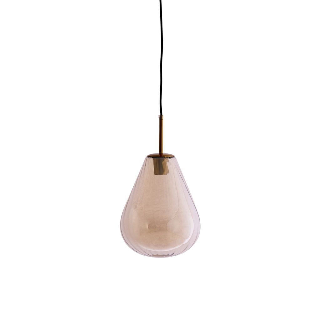 Glas-Pendellampe Leona Ø 25cm – Bernsteinglas Light & Living 8717807834005