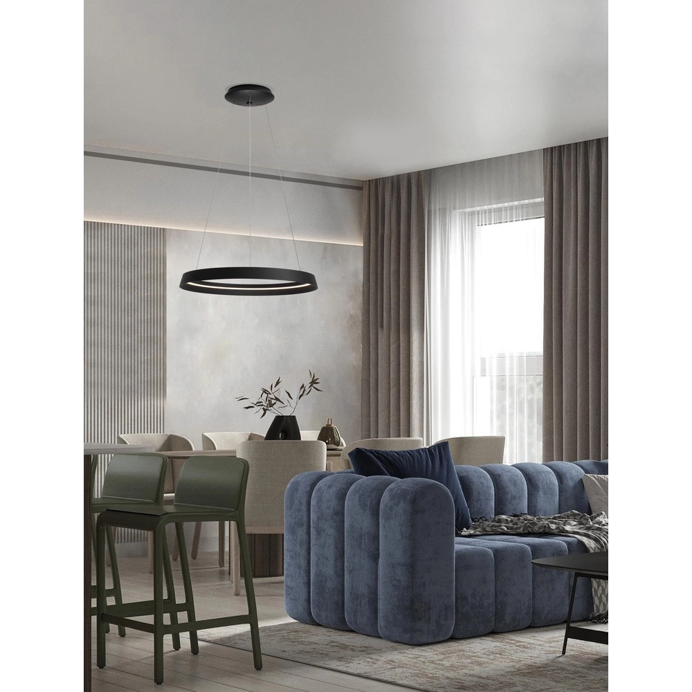 Design-Pendelleuchte Ormi Ø 60cm schwarz Lyora 5212017448835