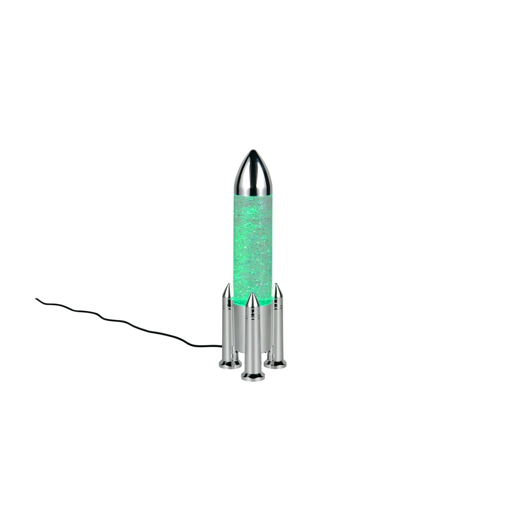Tischlampe Apollo Raketen-Titan-Grau Trio 4017807681208