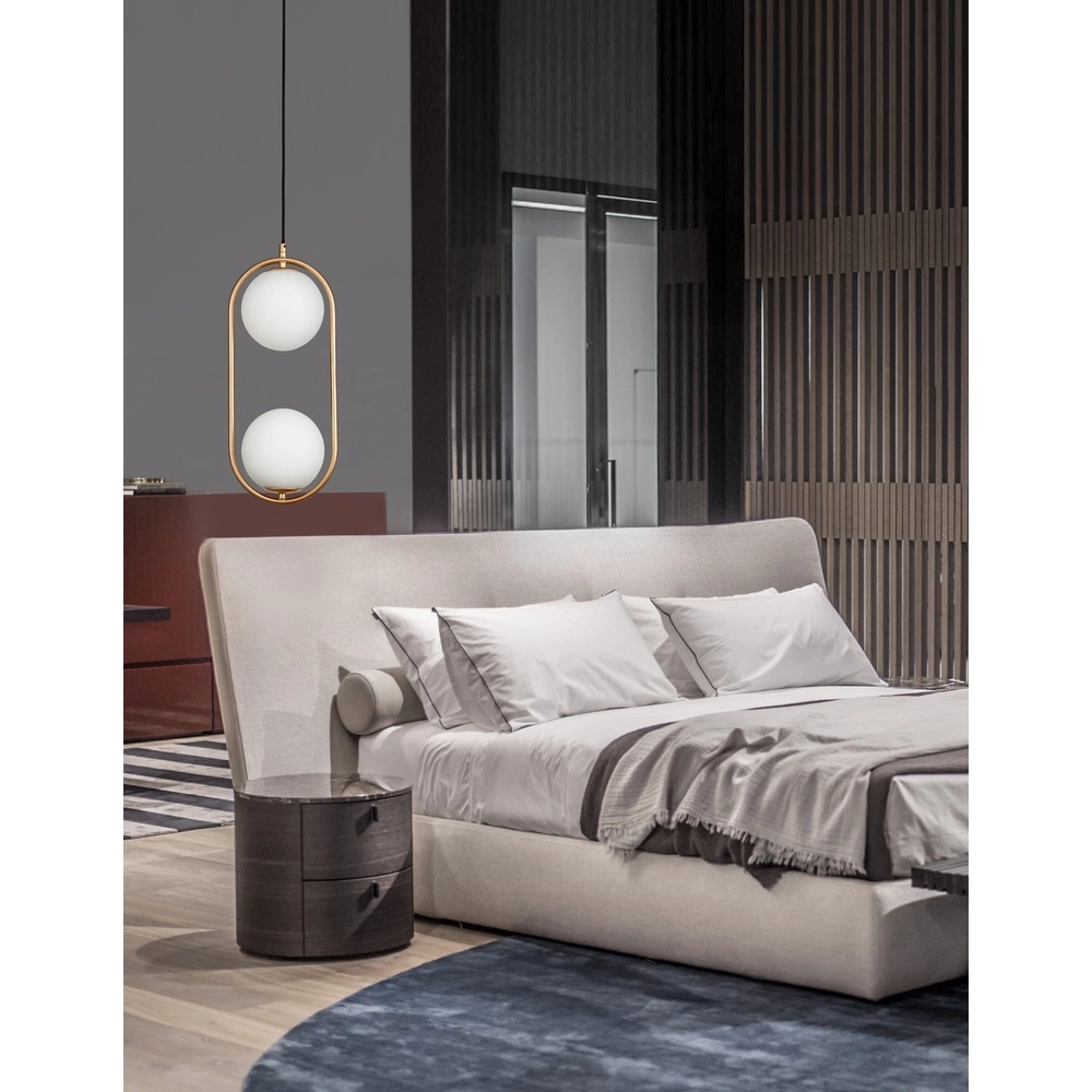 Design-Pendelleuchte Obitar Doppelt oval gold Lyora 5212017427694