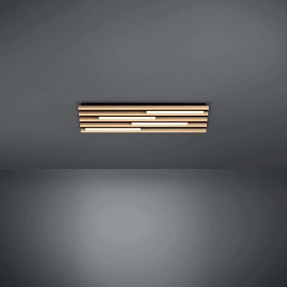 LED-Deckenleuchte aus Holz Marreira 78cm Stars of Light 9002759398996