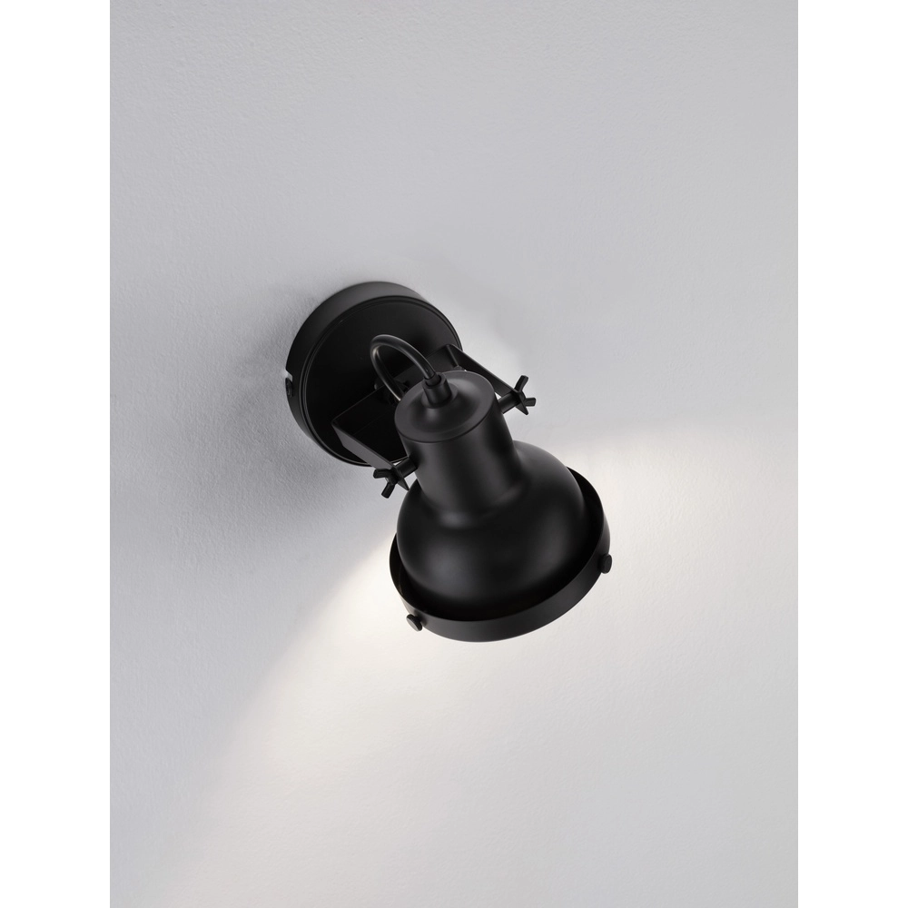 Wandleuchte Ruvi schwarz einfach Lyora 5212017446350