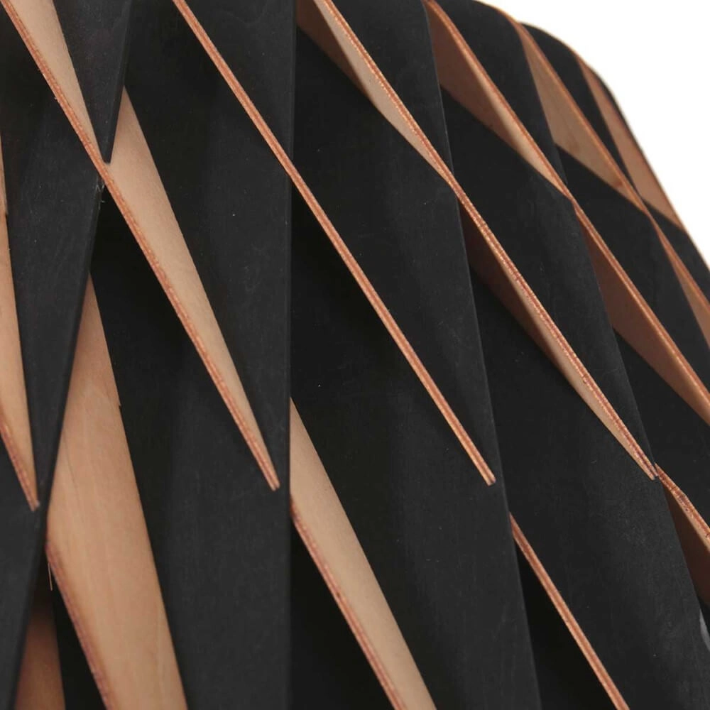Schwarze Hängelampe aus Holz Maze Ø 46cm Steinhauer 8712746166293