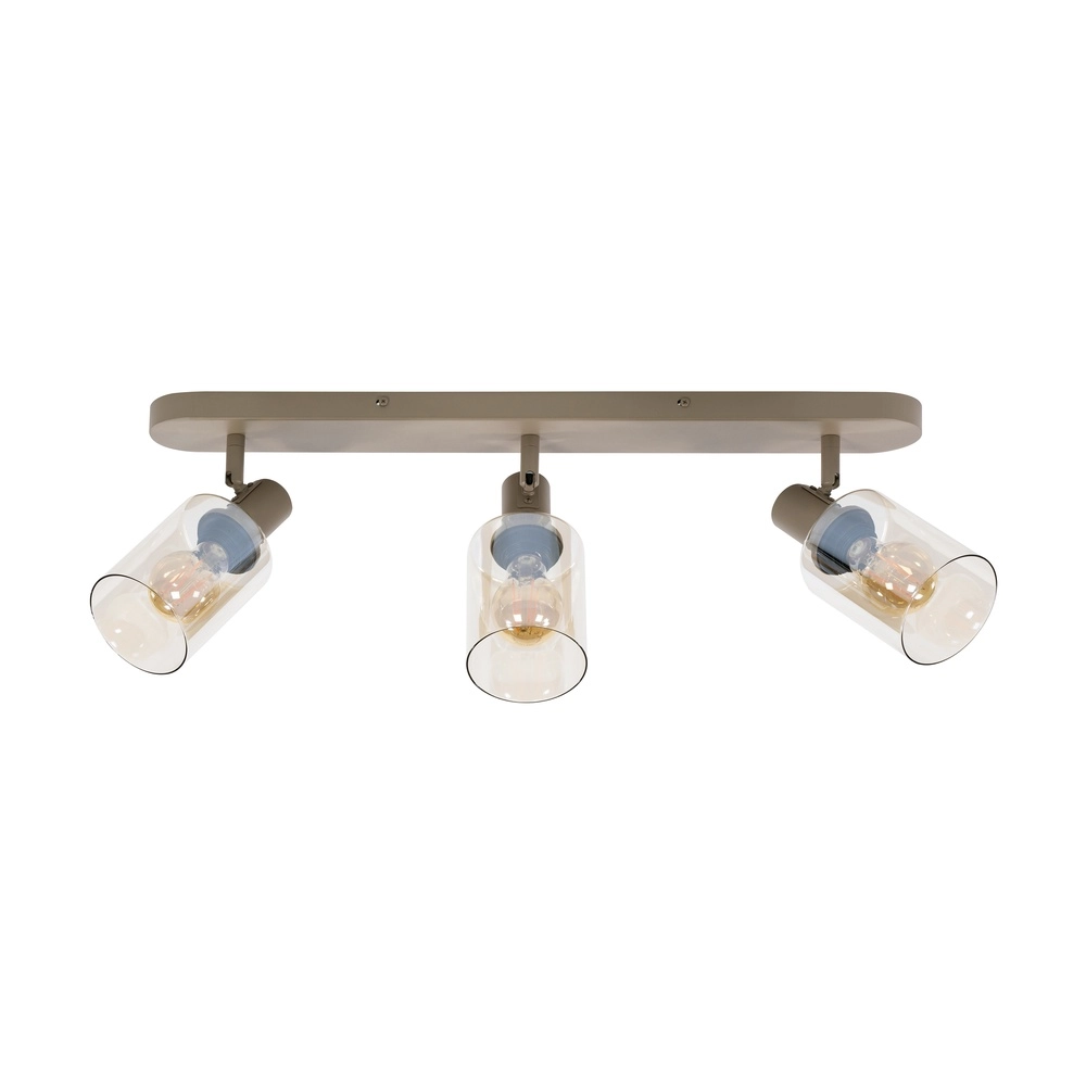 Deckenlampe gerade Sepiora 3-hell sandbraun Lyora 8716803515239