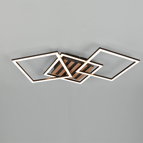 Moderne Deckenlampe Zaro Schwarz 74,5 cm Trio 4017807682212