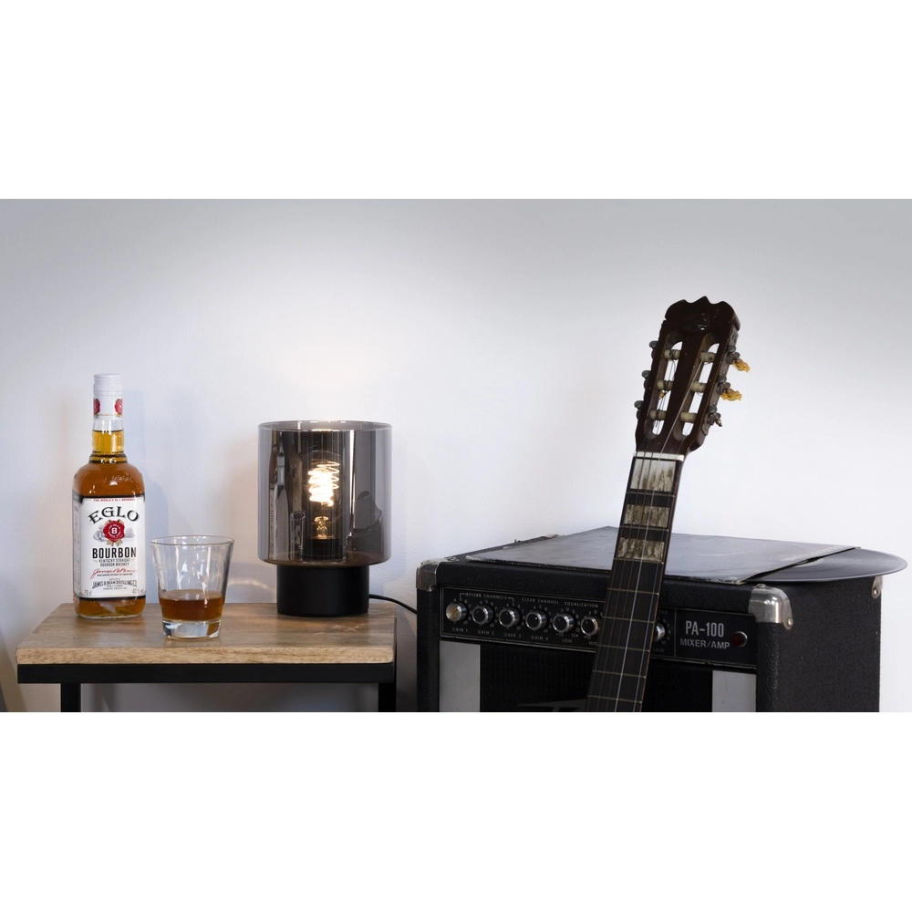 Tischlampe Gorosiba mit Rauchglas Eglo 9002759339845