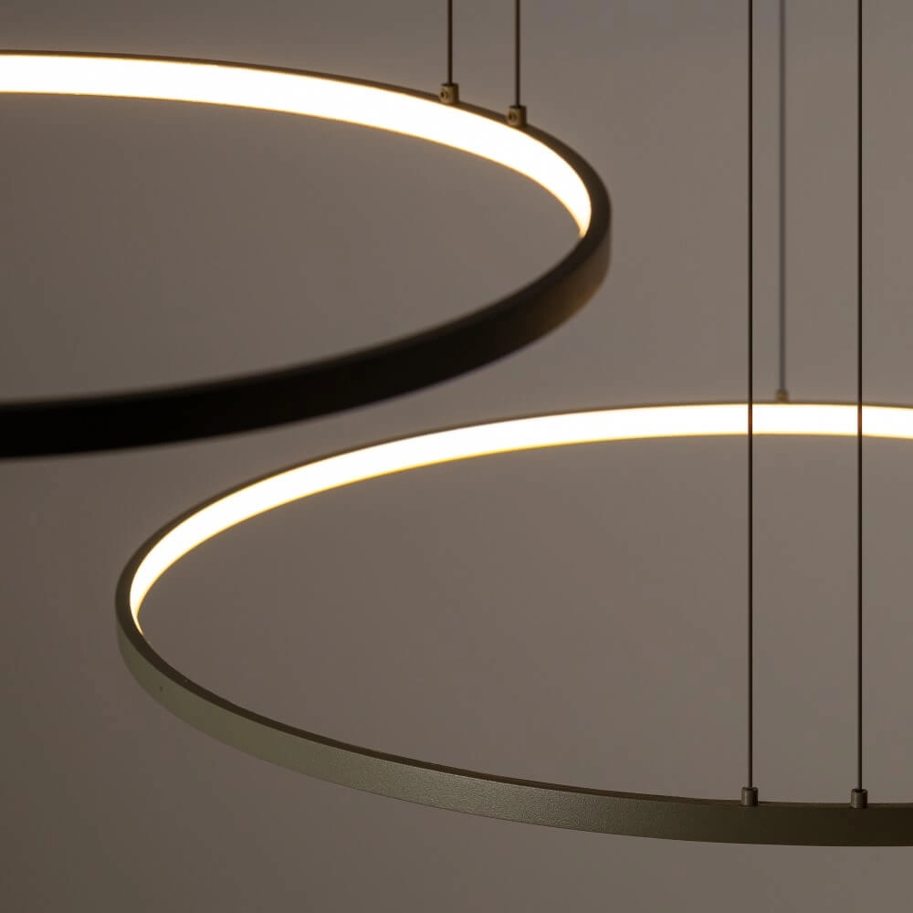 Design-Pendelleuchte Circolo LED olivgrün Lyora 5903139113984