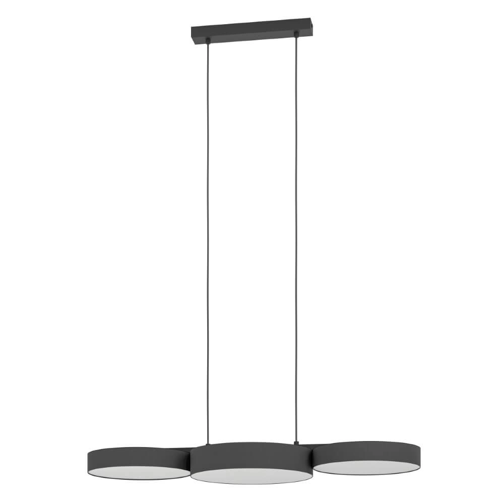 LED-Hängelampe Barbano-Z 3-flammig – schwarz
