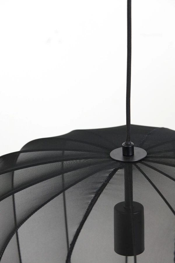 Böhmische Pendelleuchte Plumeria schwarz Ø 50cm Light & Living 8717807651404
