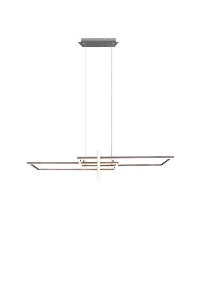 LED Hängelampe Salinas 110 cm Metallgrau Trio 4017807487909