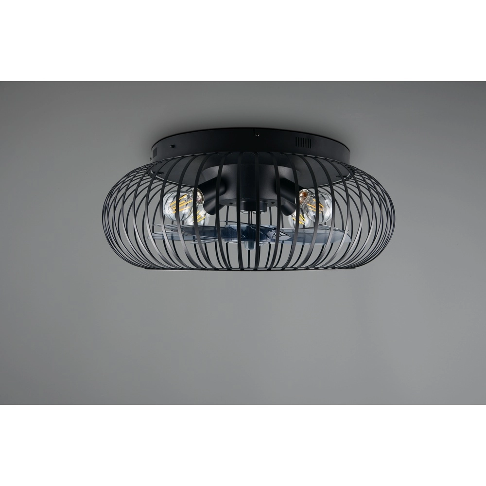 Schwarzer Fächer Johanna Ø 61cm Trio 4017807688115