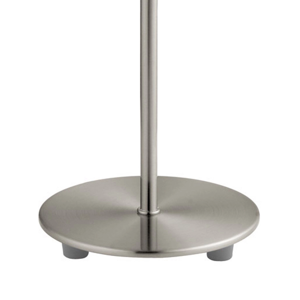 Tischlampe Damasco 1 30 cm Nickelmatte mit weiß Eglo 9002759957858