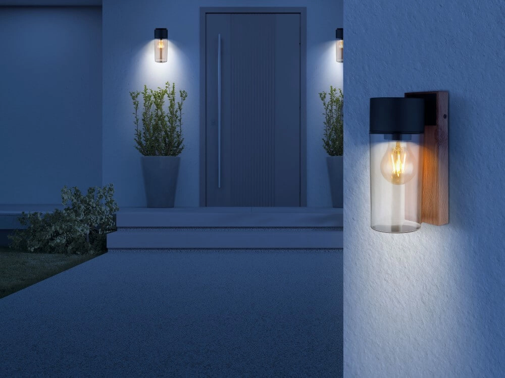 Wood look outdoor lamp Etsi Globo 9007371444526
