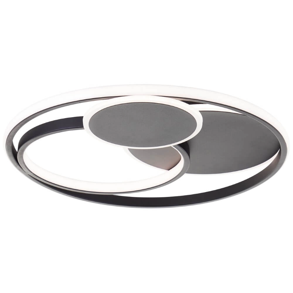 Dimmbare Deckenleuchte Runda Schwarz Brilliant 4004353447396
