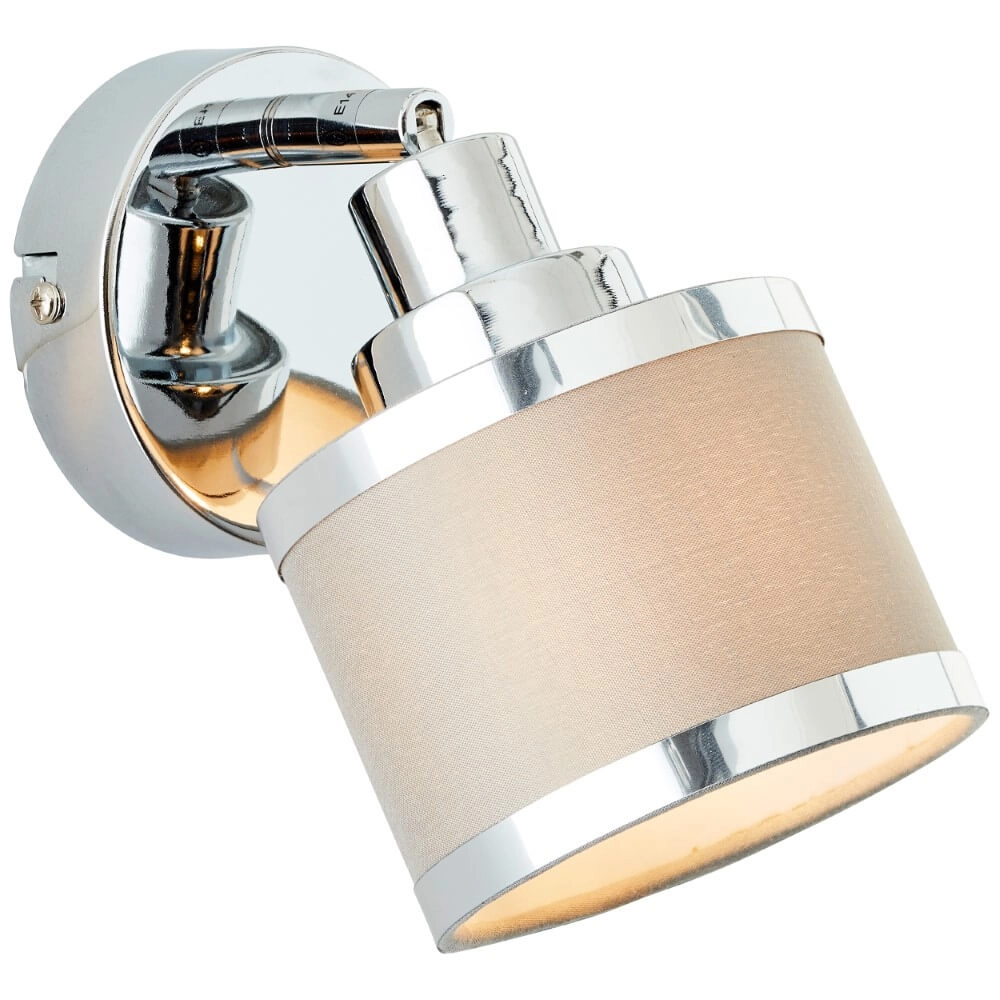 Chrom mit grauer Wandleuchte Alexia Design Brilliant 4004353424137
