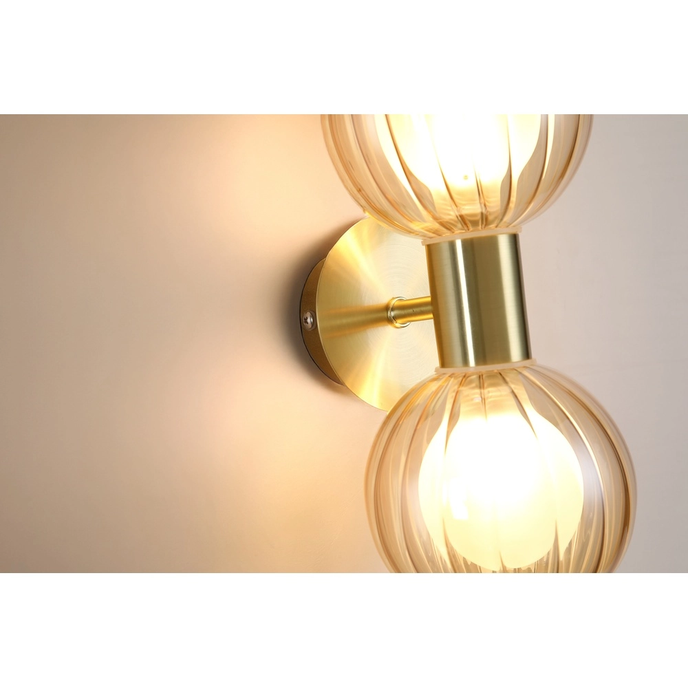 Wandleuchte Luminsphere Gold-Doppelzimmer Searchlight 5053423297422