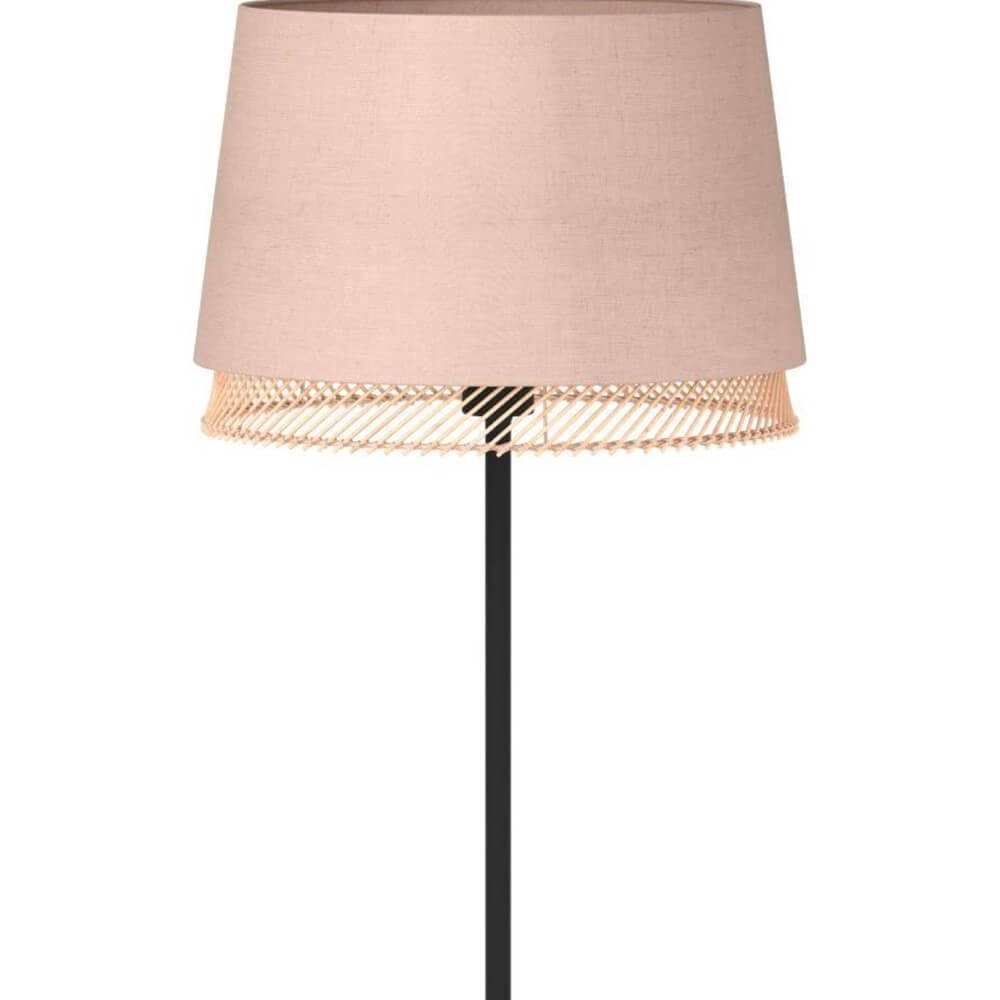 Stehlampe Tabley Leinen mit Rattan Eglo 9002759439781