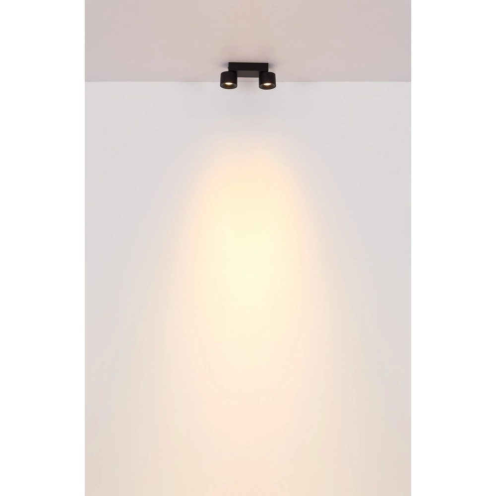 Elegante Deckenlampe Rae 2-Licht Schwarz Globo 9007371447640