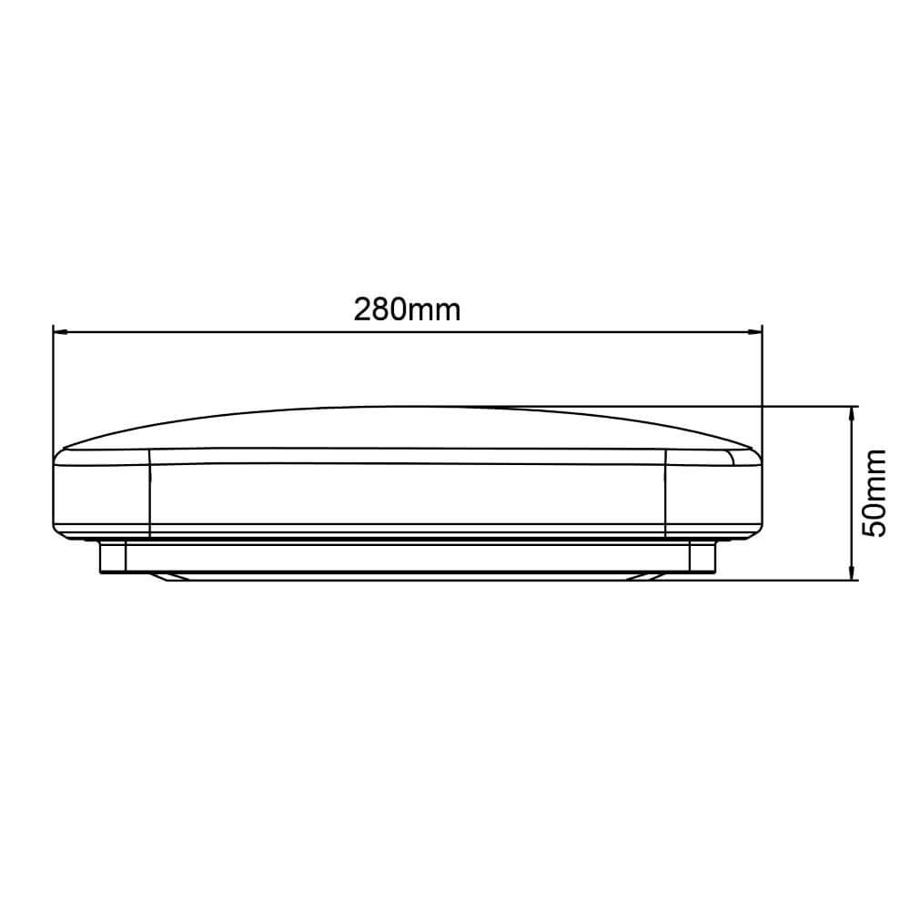 Deckenleuchte Farica Starry 28cm - 4000K mit Sternfunktion Brilliant 4004353410451