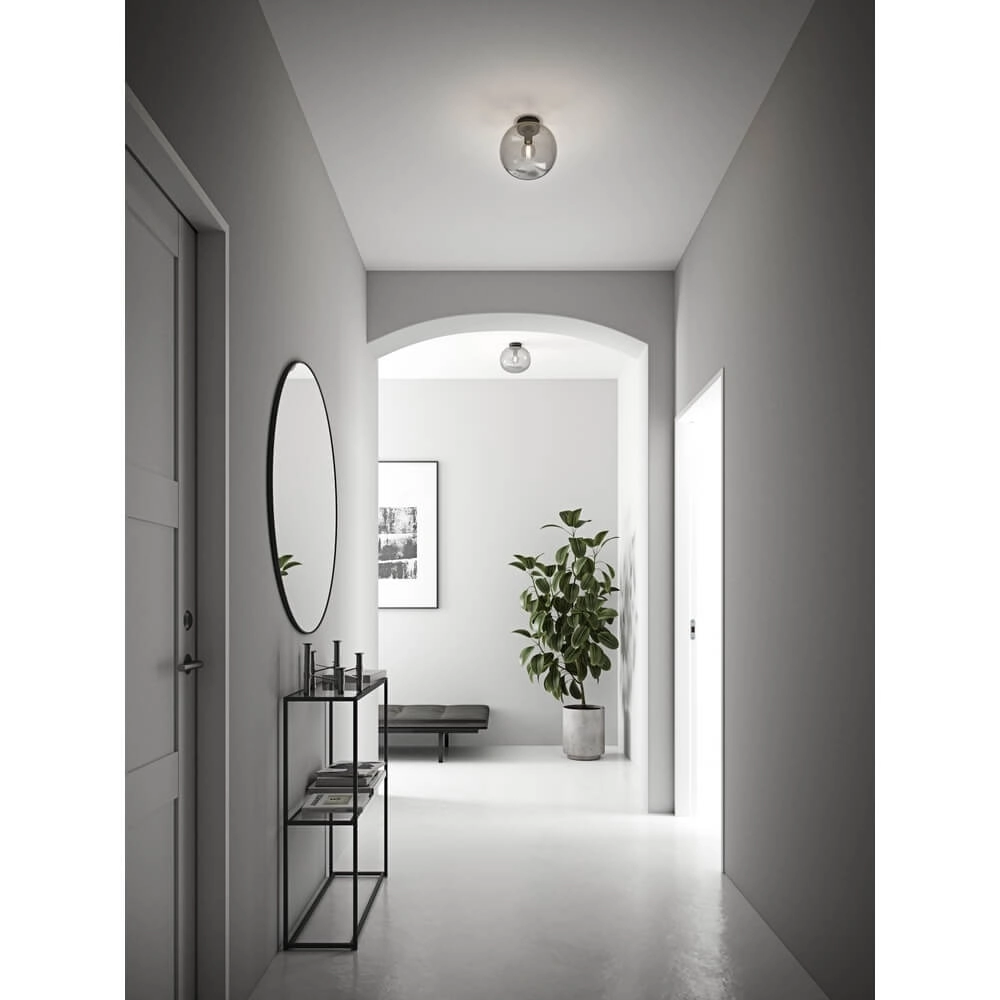 Deckenleuchte aus Glas Alton schwarz mit Rauchglas Nordlux 5704924001079