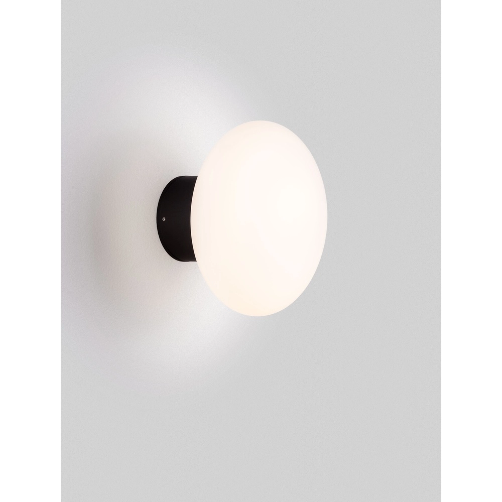 Deckenlampe Ali anthrazit mit ovalem weißem Glas Lyora 5212017476456