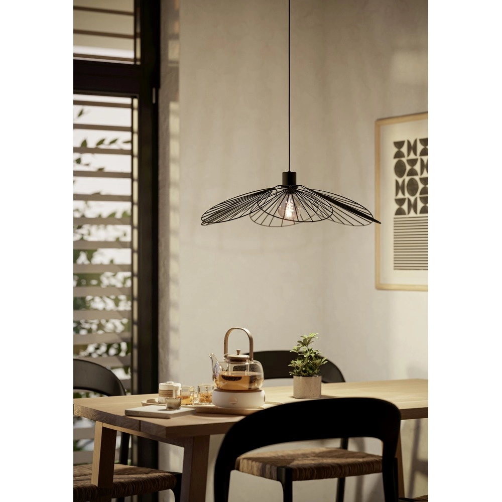Pendellampe Binacua schwarz Ø 60cm