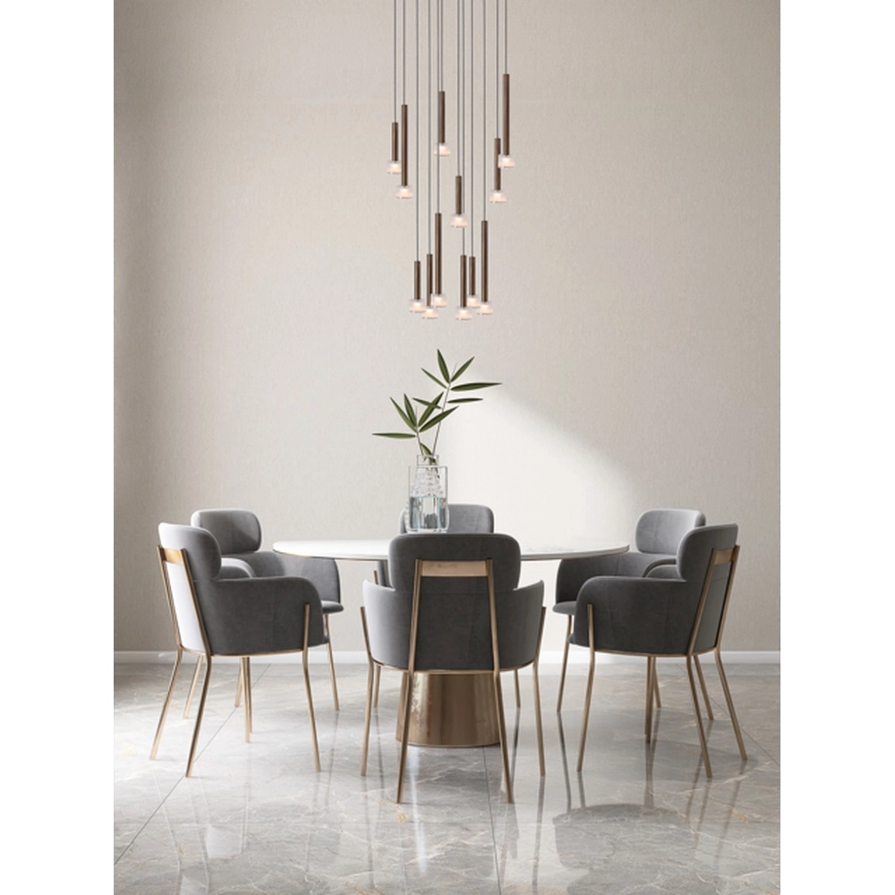 LED-Pendellicht Fabro 12-Licht – antikes Kupfer Masterlight 8718121317090