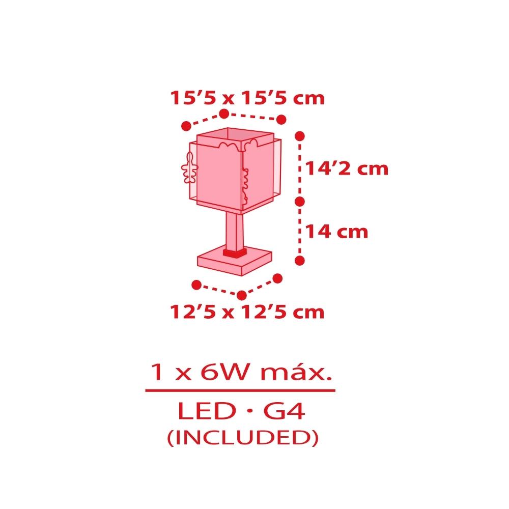 Tischlampe Hello Kitty rosa Dalber 8420406732619