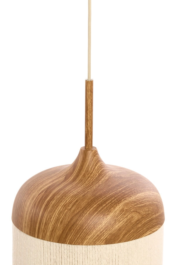 Pendelleuchte Dania heller Holzdruck Ø 16cm Light & Living 8717807743345
