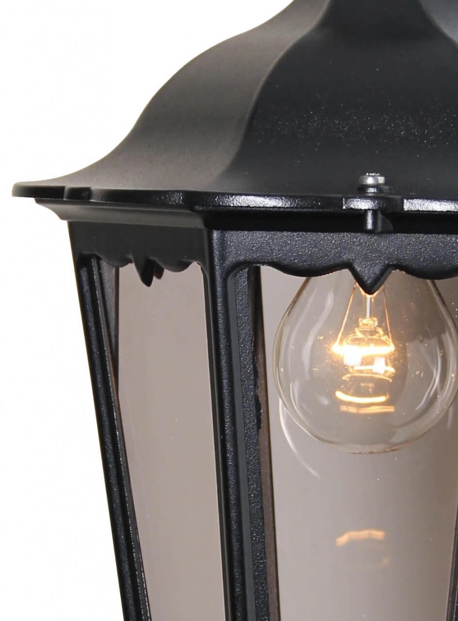 Klassische Außenlampe Cartella Down schwarz Franssen 8033239039277